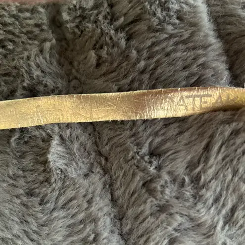 Little Fish Boateak Live Oak Leather and Beaded Necklace Gold