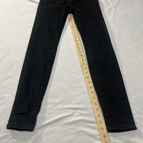 Frye  Denim Sz 26 Black Mid Rise Skinny Jeans