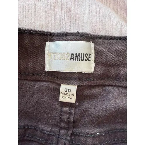 Amuse Society  Brown Straight Leg Crop Jeans size 30