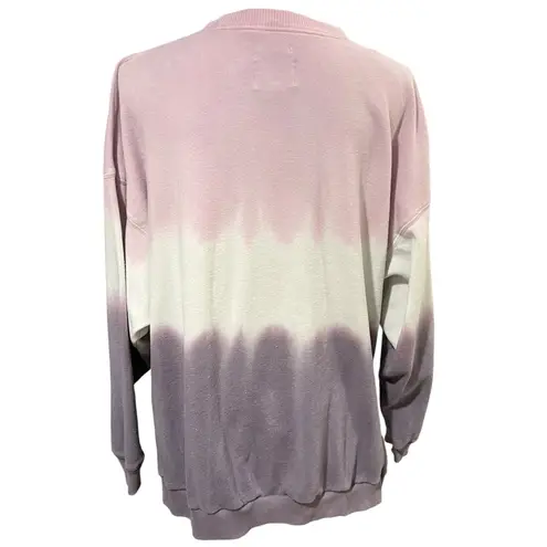 American Eagle  AHH-MAZINGLY Soft Jegging Fit TieDye Pink/Purple Sweatshirt SMALL