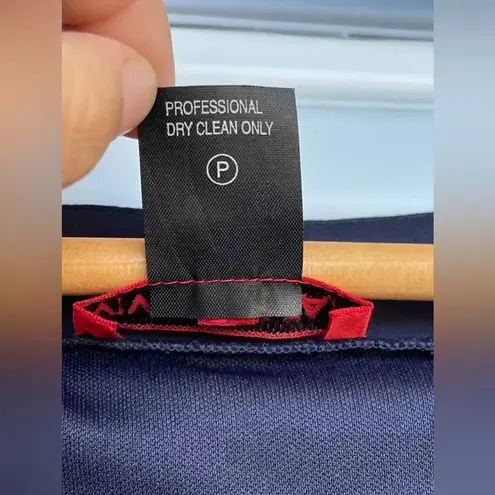 Vivienne Tam Navy Dress with Drawstring Blue medium