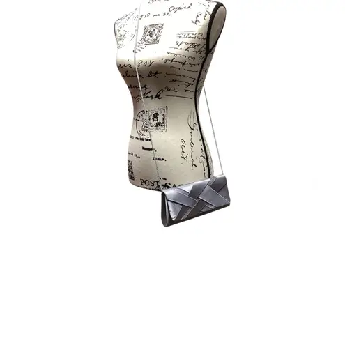 Jacqueline Ferrar Gray Satin handbag.