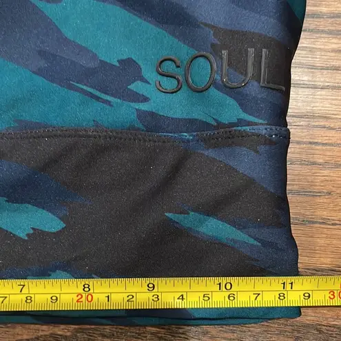 SoulCycle  Aqua Camouflage Sports bra