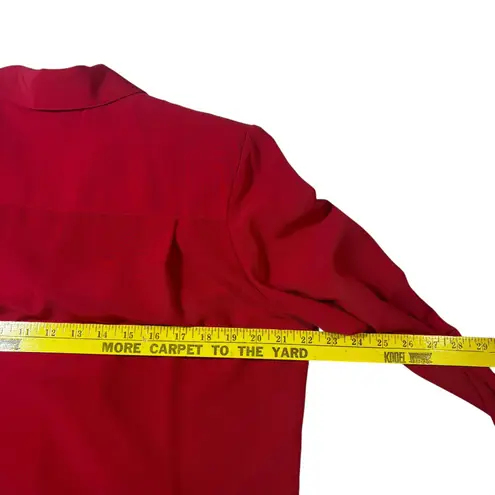 Philippe Marques Women's Red Floral Embellished Shirt Tank and Pants Set Size 8