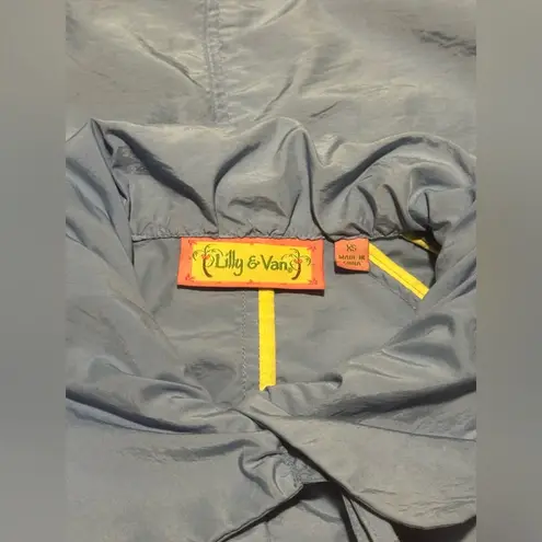 EUC Lilly & Van Blue Zip Up Anorak Jacket size XS