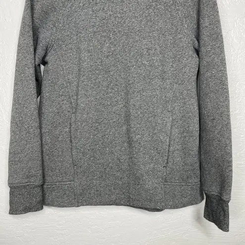 Lululemon  Women 6 Heathered Gray Hoodie Sweatshirt Kangaroo Pocket Thumbholes