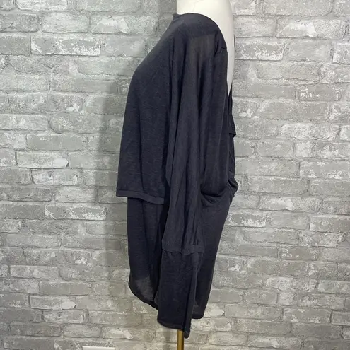 H by Bordeaux Heather by Bordeaux Long Sleeve Double Layer Mini Dress