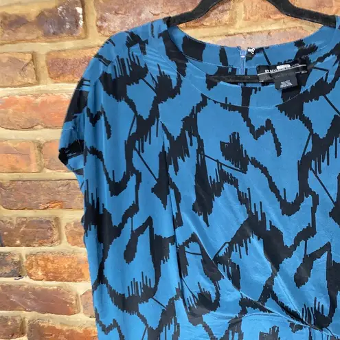 by Malene Birger Bellatrix Harluna Silk Short Sleeve Dress Women's Size 42 US 12 Blue