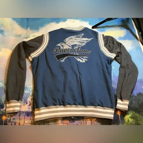 Harry Potter woman’s ravenclaw house varsity track jacket large Blue