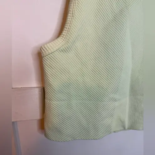 LT Basics Key Lime Green Seamless Ribbed Cropped Active Tank Size undefined