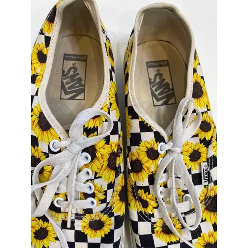 Vans  Checkerboard Old School Sunflower Flat Lace Up Tennis Shoes Unisex Sz 10.5 thumbnail 3