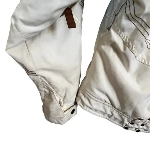 Obermeyer Taylor Cream & Brown insulated Ski/Winter Jacket Juniors 14