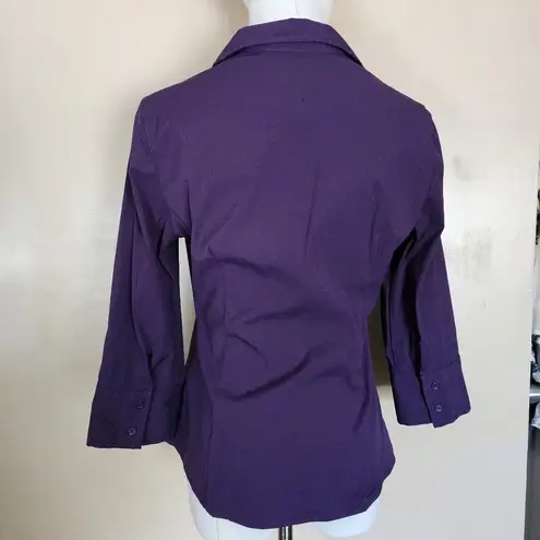 Apt. 9 Purple Button-Up Shirt, Women's PS