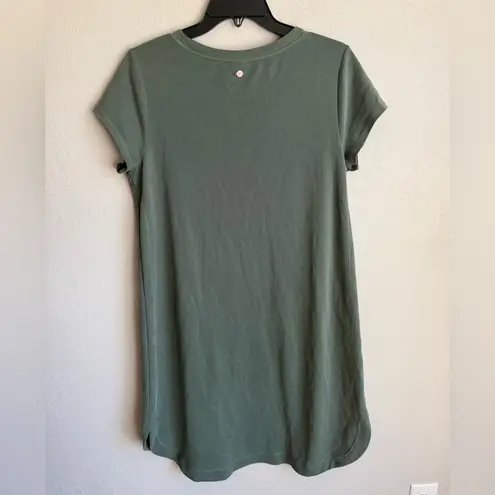 Calia by Carrie Underwood Sage Green Crew Neck Shift Dress Womens L Size L