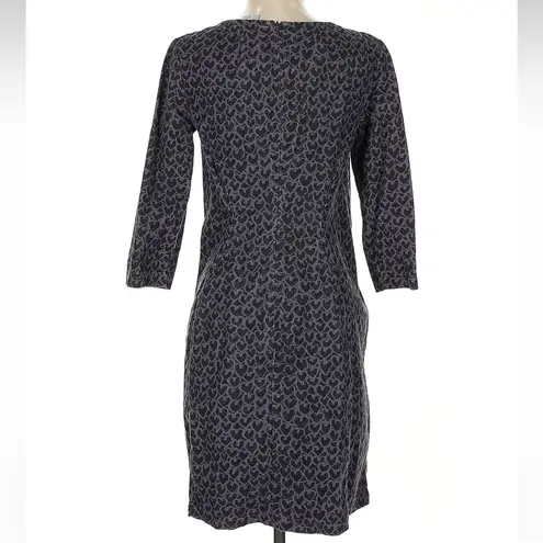 Boden Chic Rare Purple & Black Heart Print Pin