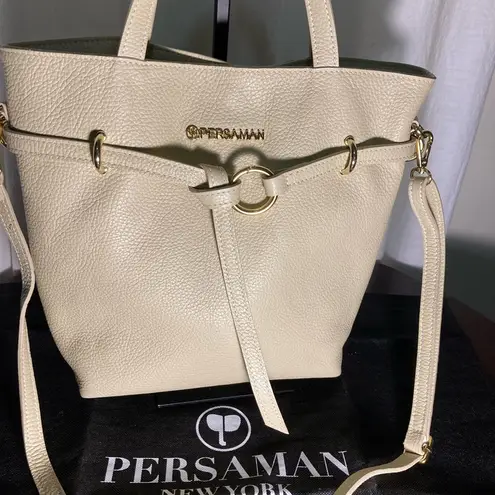 Persaman New York Italian Leather Luxury Tote crossbody Bag with dust bag