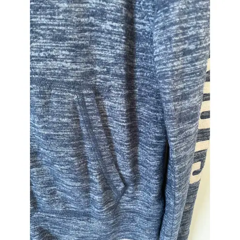 NFL  New England Patriots Football Oversized Full Zipper Hoodie Navy Blue Small