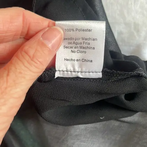 Beulah New with tagsBlack Sheer Ruffle Top by Size Medium