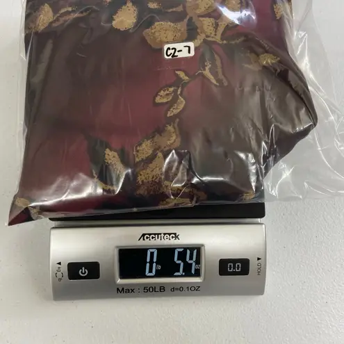 Fashion Bug Vintage women's purple red floral ruffle hem knee thin slip dress 10