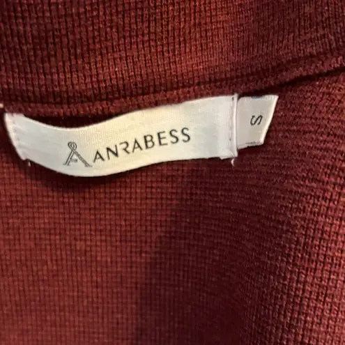 Oversized, open front, long sleeve, front lapel, cardigan/coat jacket/coatigan Red