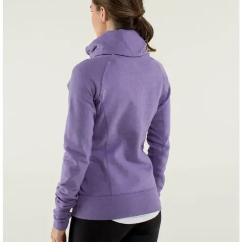 Lululemon  Calm & Cozy Jacket Heathered Winter Orchid /Deep Zinfandel Size 4