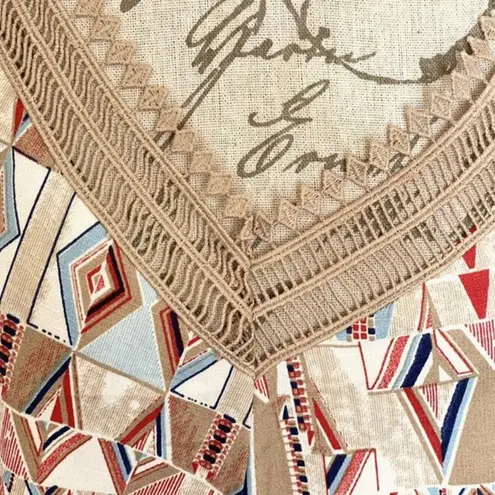 re:named Dress Maxi Halter Tribal Boho Bohemian Autumn Fall Flowy Size Medium