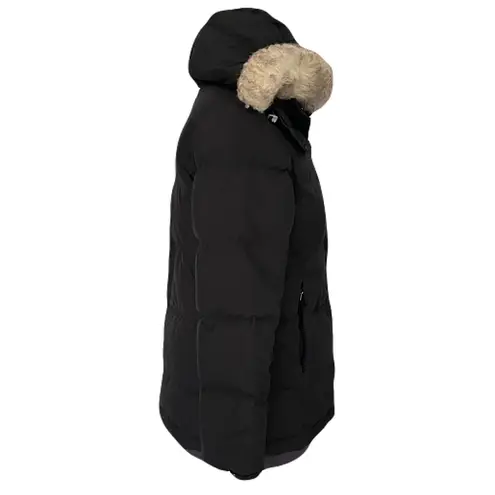 LL Bean Black Hooded Puffer Coat, Size M Size M