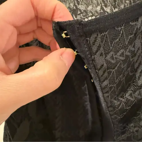 Aerie  Winter Express Lace Bustier Corset Tank Top in Black Size Small NWT