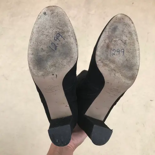 Valentino Garavani Valentino women’s black suede knee high block heel boots size IT 37 US 7