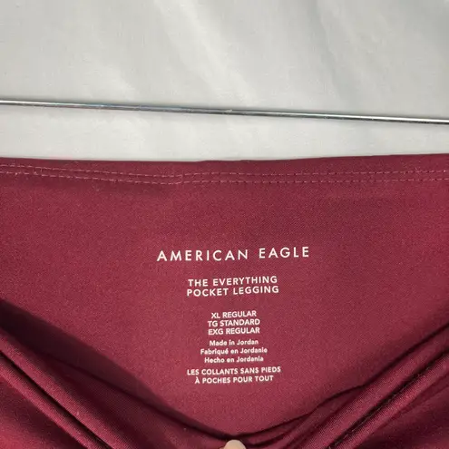 American Eagle Maroon Red The Everything Pocket Legging Athletic Pants XL Reg