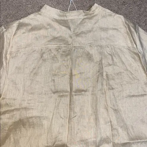 Lintico Joanna 100% Linen Dress Shirt Tunic V