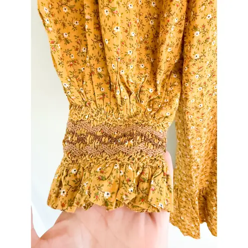 DÔEN | DOEN | Cordelia Dress in Sunsoaked Foothills | Sz S Yellow