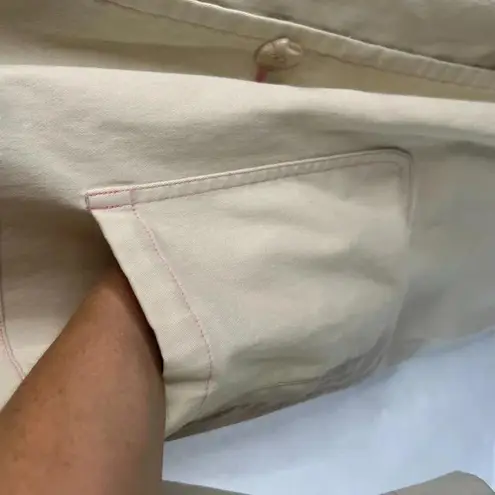 Denim & Co Cream Lightweight Lined Trench Coat w/ Pockets Size 1X