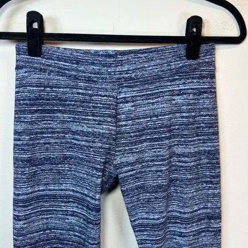 Pact Women's Organic Cotton Leggings Dark And Light Blue Compression Size Medium