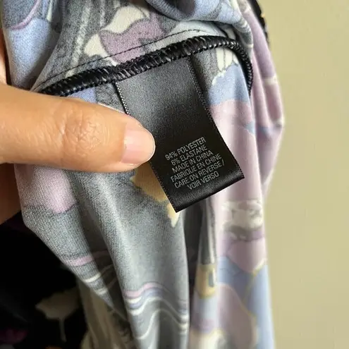 T Tahari EMPIRE WAIST FLORAL PRINT MIDI DRESS WOMENS SIZE S SLEEVELESS