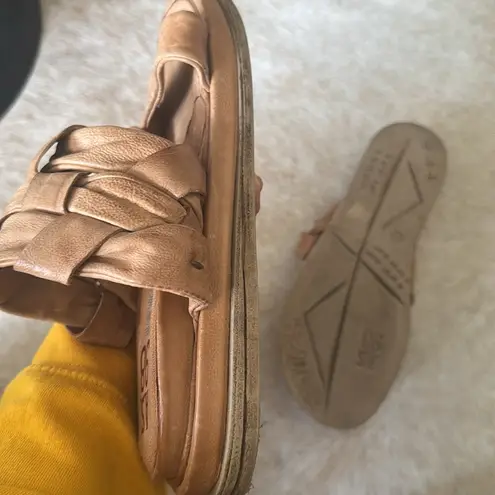 A.S.98 Purt sling back in tan leather size 40 us 9