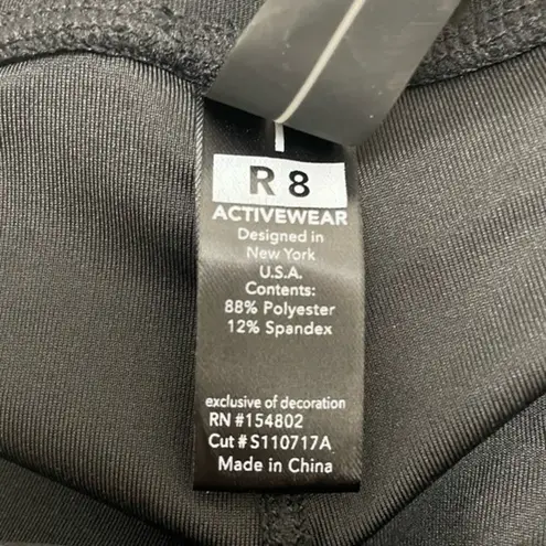 NWT R8 Activewear Compression Legging Kaleidoscope Capri Black Copper Size Large
