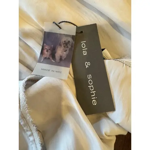 Lola & Sophie Tank Top Women XS Beige Cloud Silk Blend Scoop Neck Top NWT Luxury Tan