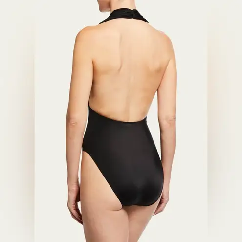 Norma Kamali halter neck Low Back swimsuit, Black, Large, BRAND NEW, $160