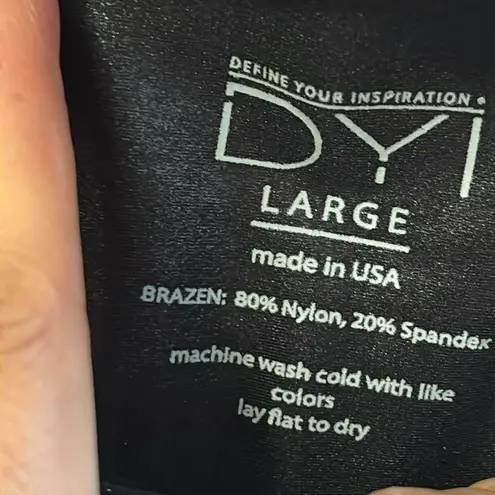 DYI Black High-Rise Glossy Leggings