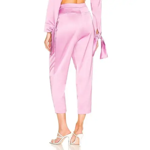 SELMACILEK Pleated High Rise Pants in Lilac XSmall New Womens Trousers Purple Size XS