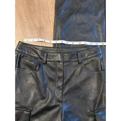 Generation Love Nate Vegan Leather Cargo Pants Black size XS