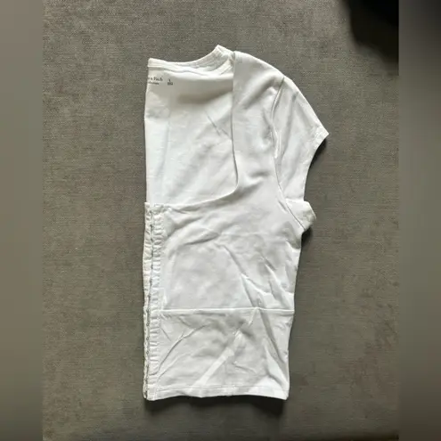 Abercrombie & Fitch  Soft AF Collection White Crop Tee thumbnail 4