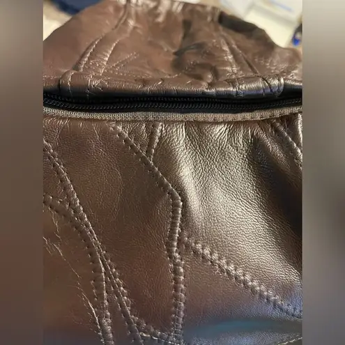 M Collection leather jacket size Large Brown