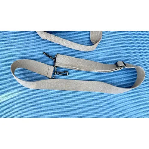 Vintage TOTES Canvas Messenger Bag Black Travel Back Missing Laptop Cover