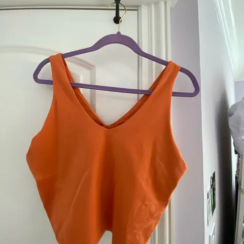 All In Motion Orange Tank crop top