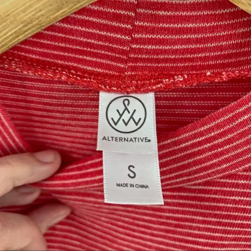 Alternative Apparel red striped mock neck dress S