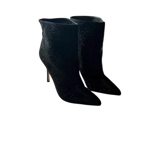 L'Agence Mariette Rhinestone Strassed Ankle Boot Size 8.5 Stiletto Bootie $495