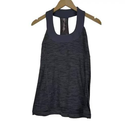 Lululemon  Scoop Neck Tank Wee Are From Space Coal Fossil Top Size 8