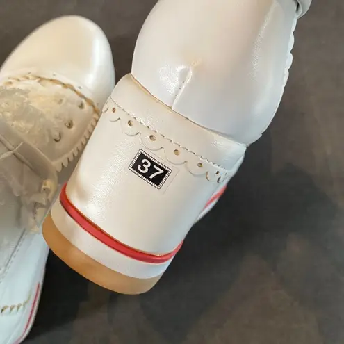 Women’s Platform Wedge Boots White Size EU 37 (6.5 US) NEW